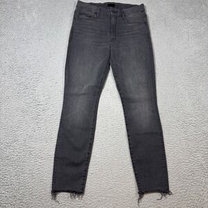 Mother Jeans Womens 29 Black High Waisted Looker Ankle Fray Lighting Up Lanterns